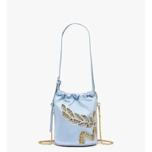 MCM Satin Blue purse